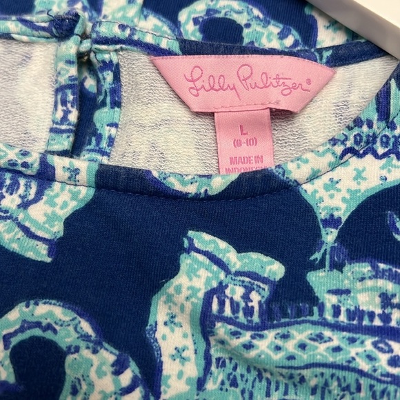 4 for $20 Lilly  girls elephant 🐘 shift/swim cover up terry material size L 8-10 - Picture 4 of 9